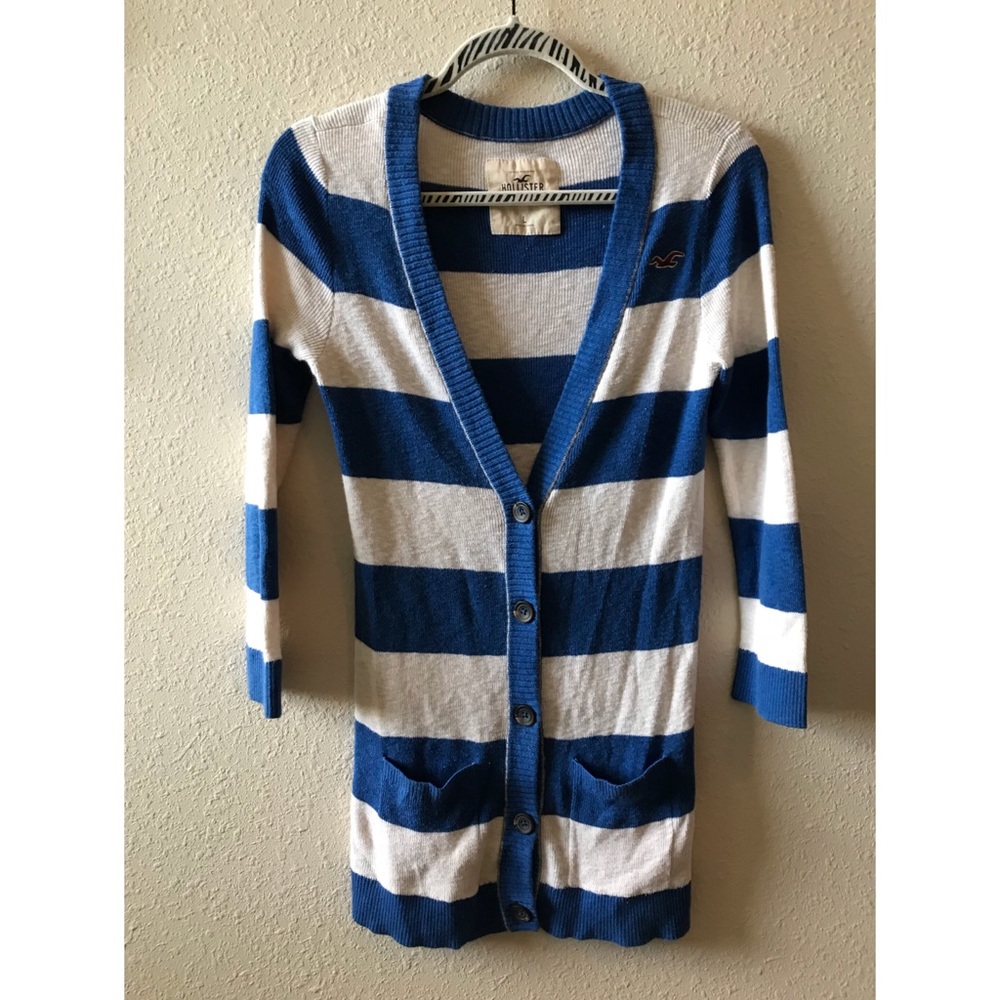 Striped cardigan from Hollister size large